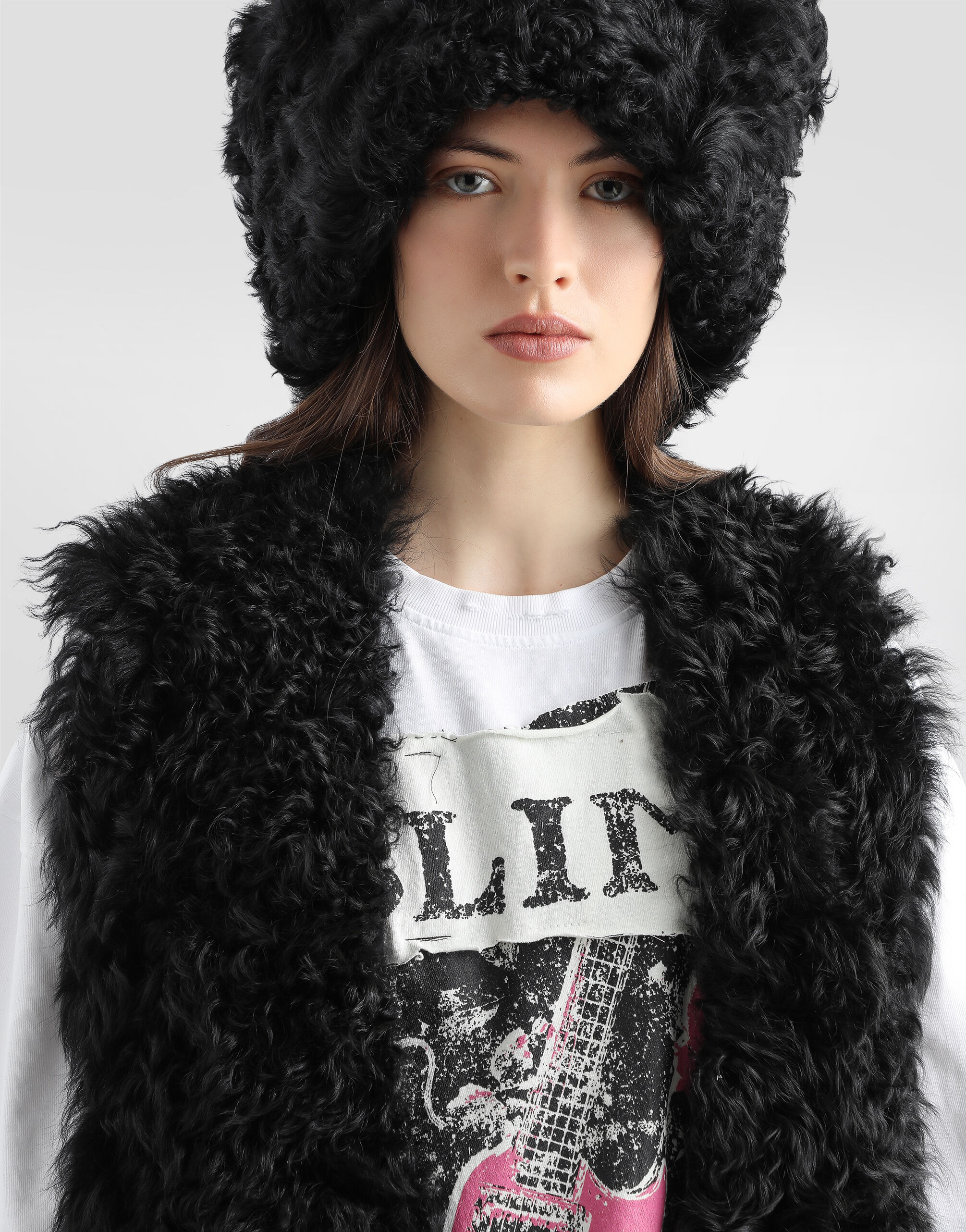 Kalgan lamb vest in Black for Women | Dolce&Gabbana®