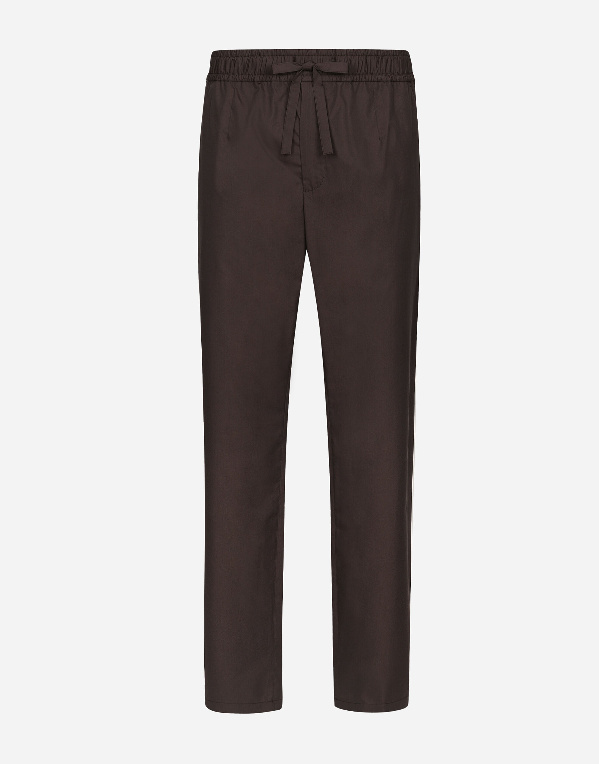 Dolce & Gabbana Pantaloni jogging in popeline Stampa GW0MATHS5RU