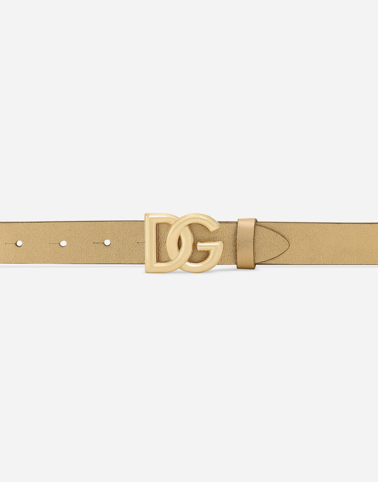 Dolce&Gabbana Cinturón con logotipo DG Dorado EE0061AY812