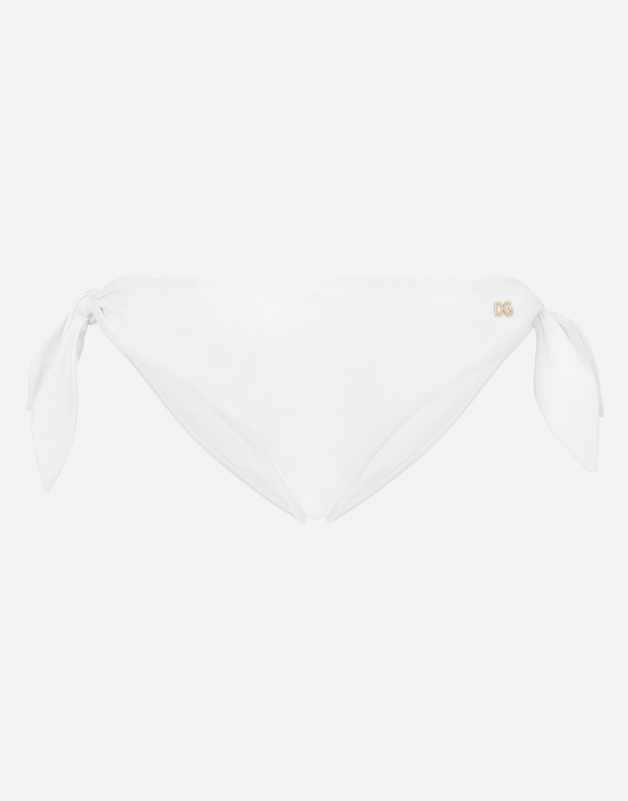 Dolce & Gabbana Tie bikini bottoms White O9A73JFUGA2