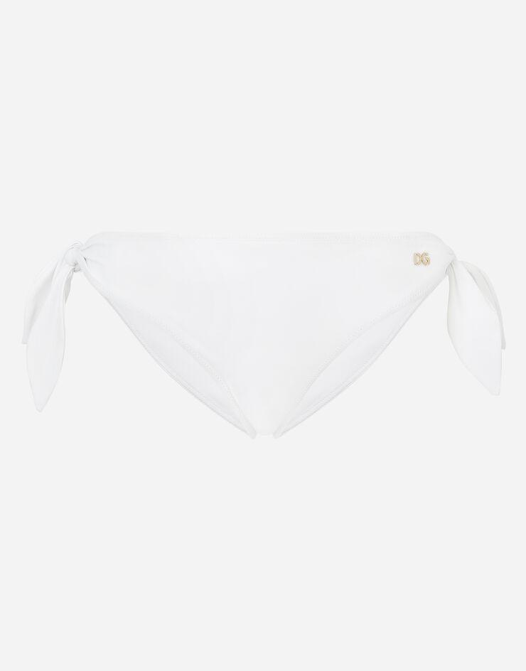 Dolce & Gabbana Tie bikini bottoms WHITE O2A06JFUGA2