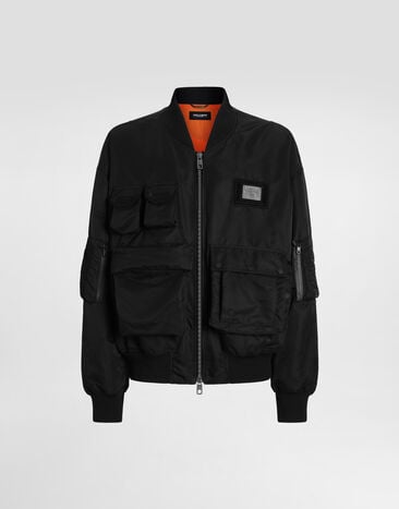 Dolce & Gabbana Nylon gabardine jacket Black G9BZRTFUS3D