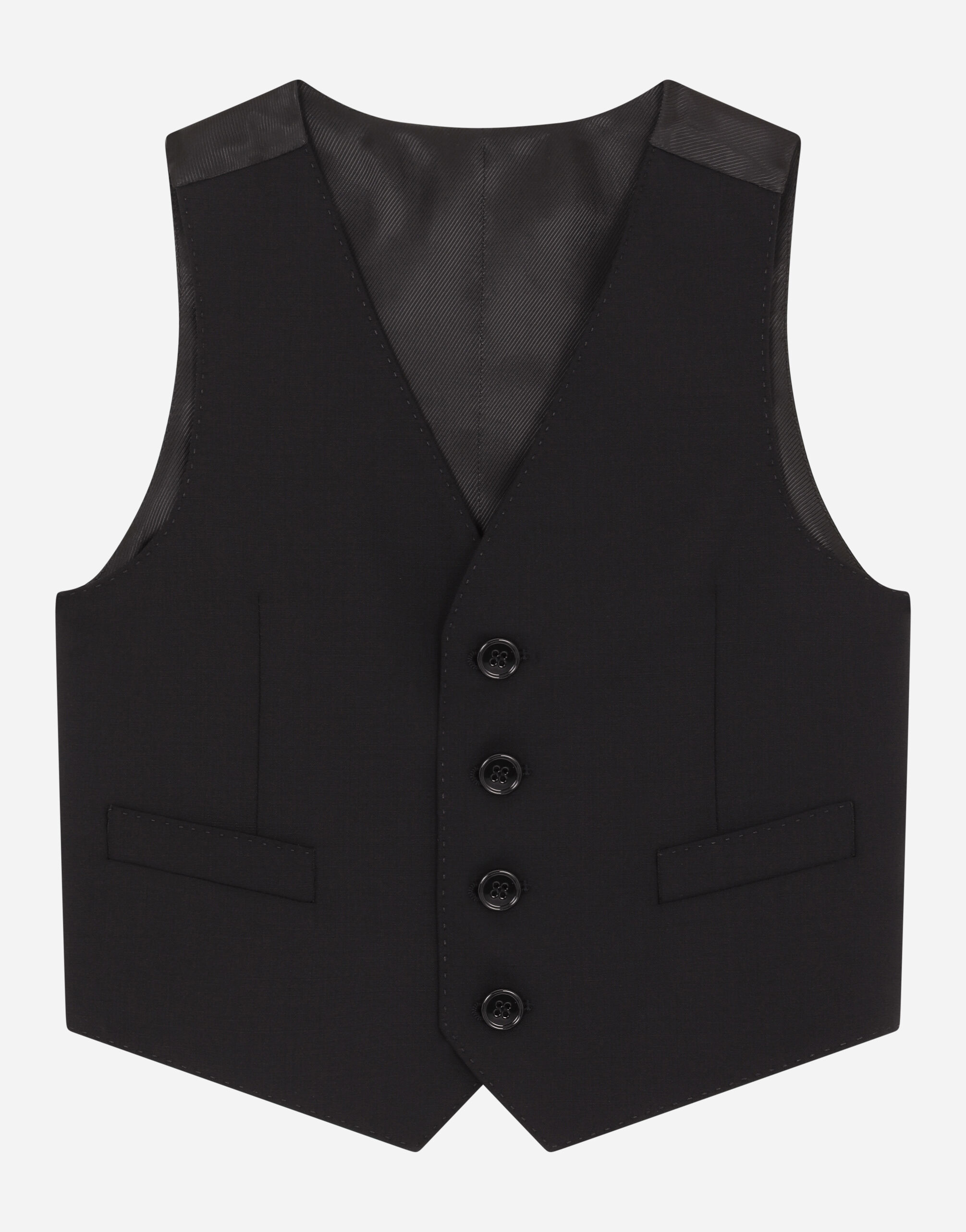 GILET 4 BOTTONI in Black for Dolce Gabbana US