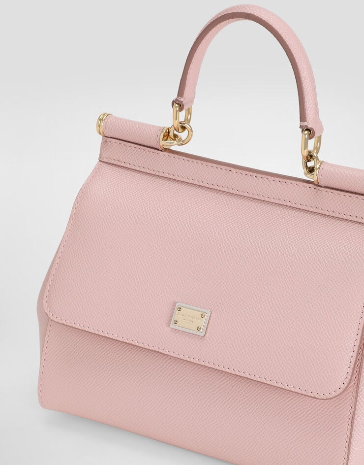 Dolce & Gabbana Petit sac à main Sicily en veau Dauphine Dolce & Gabbana Petit sac à main Sicily en veau Dauphine Pink BB6003B1001