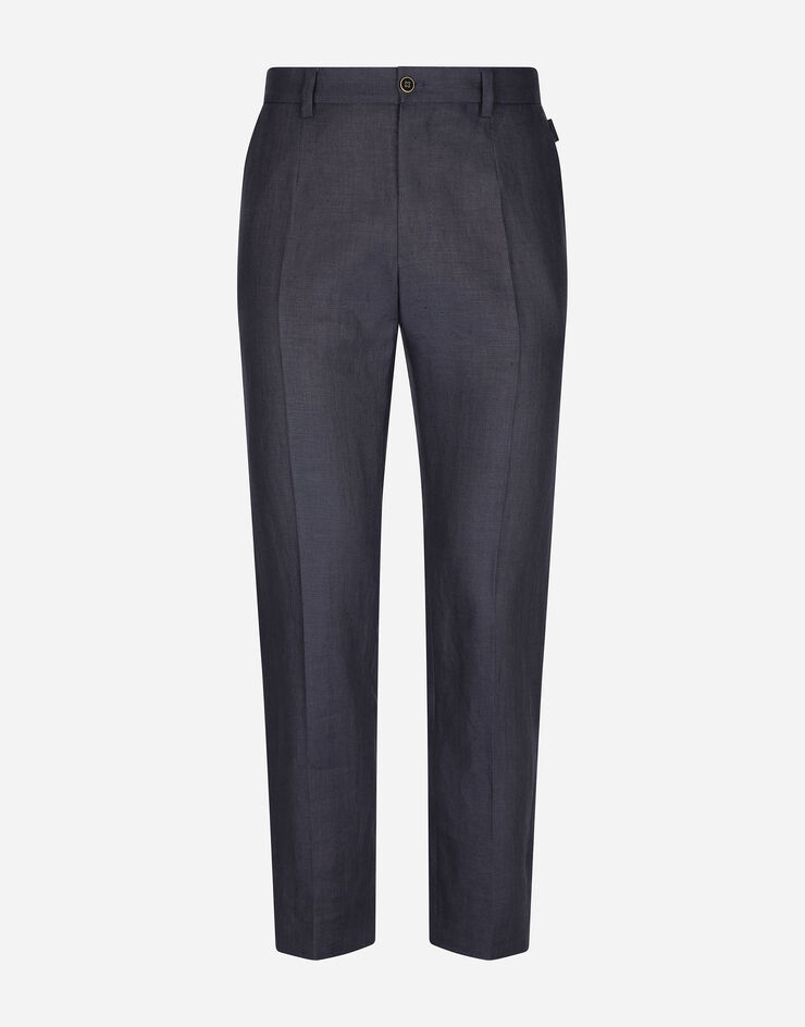 Dolce & Gabbana Linen pants Blue GY6IETFU4LF