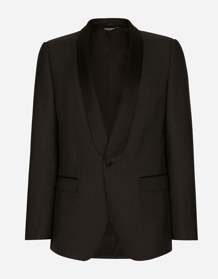 Dolce & Gabbana Stretch wool Martini-fit tuxedo suit Multicolor GKOLMTFJMZC