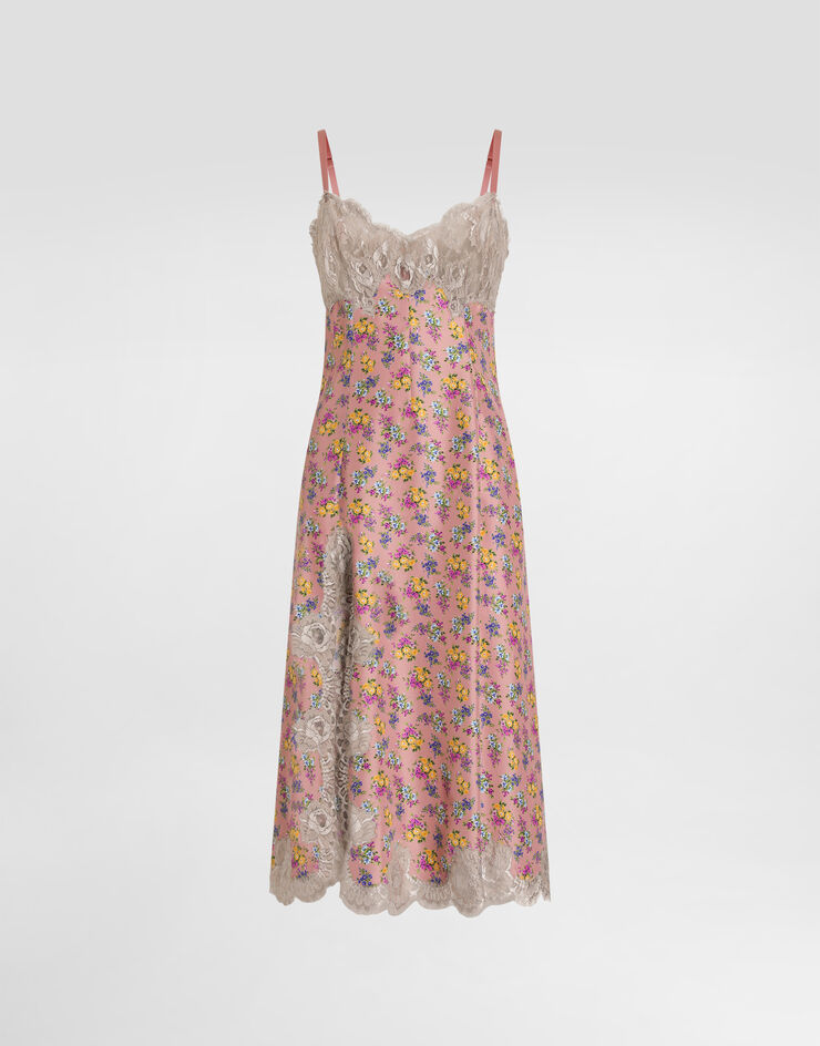 Dolce & Gabbana Small floral-print slip dress Multicolor F60GGTIS10D