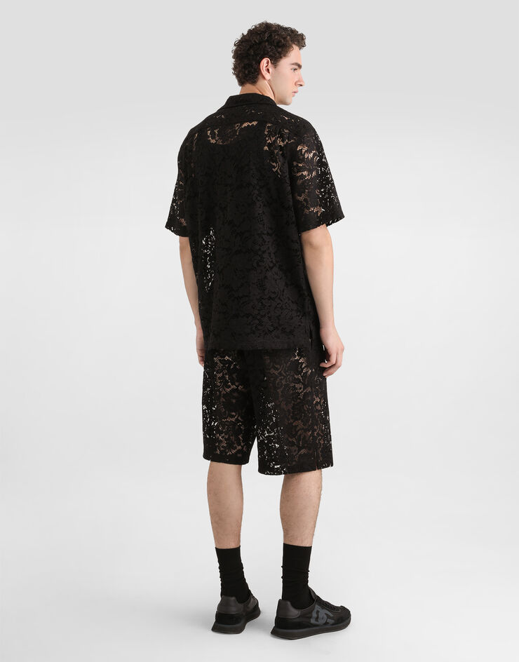 Dolce & Gabbana Cordonetto lace trousers Black GV37ATHLM5E