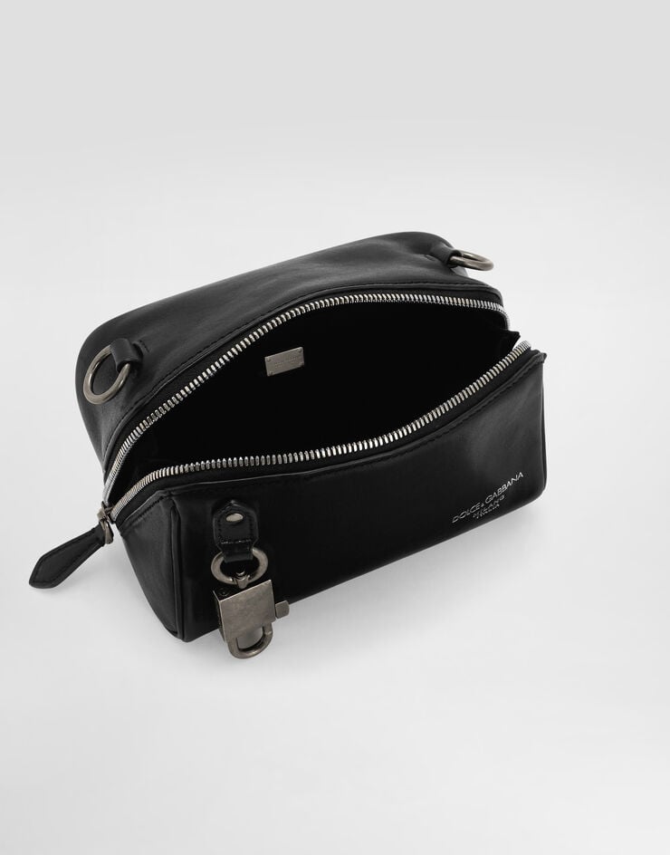 Dolce & Gabbana Lock tempesta calfskin crossbody bag Dolce & Gabbana Lock tempesta calfskin crossbody bag Black BM2446AU994