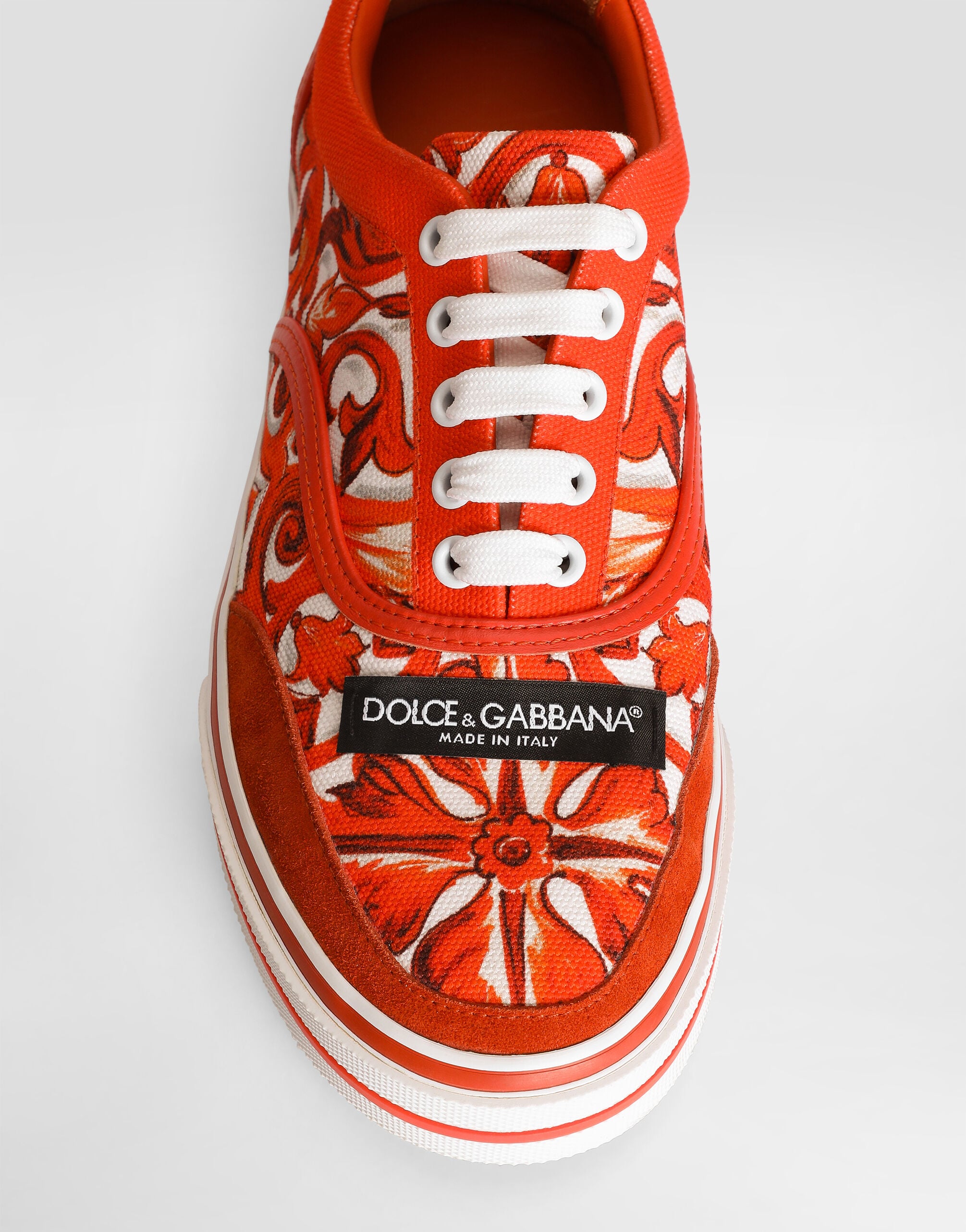 DG Sailing sneakers in majolica-print canvas in Multicolor for