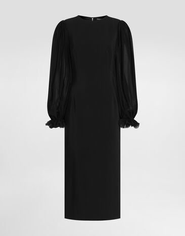Dolce & Gabbana Structured cady dress Black F611DTFUIAH
