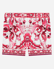 Dolce & Gabbana Majolica-print poplin shorts Animal Print L52Q33G7I2K