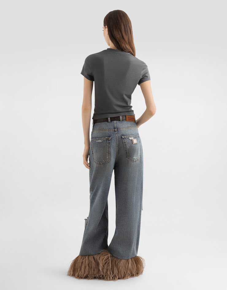 Dolce & Gabbana 5-pocket denim trousers Multicolor FTDIYZG8OF8