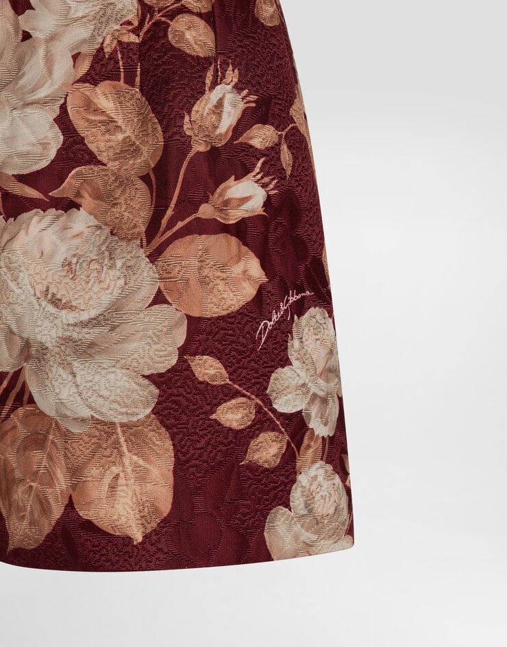 Dolce & Gabbana Vintage rose-print brocade shorts Print FTDCITFSTBR