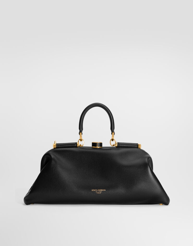 Dolce & Gabbana Grandma 미니 핸드백 플롱제 나파 가죽 소재 블랙 BB7993BF984