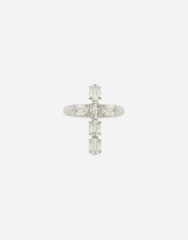 Dolce & Gabbana Ring with rhinestone “DNA” cross Crystal WRQ1D1W1111
