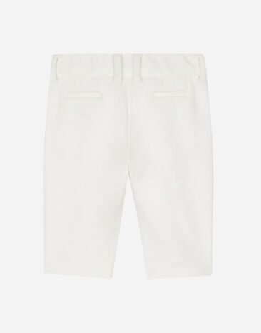 Dolce&Gabbana Classic textured jersey pants White L0EGG8HU7OM