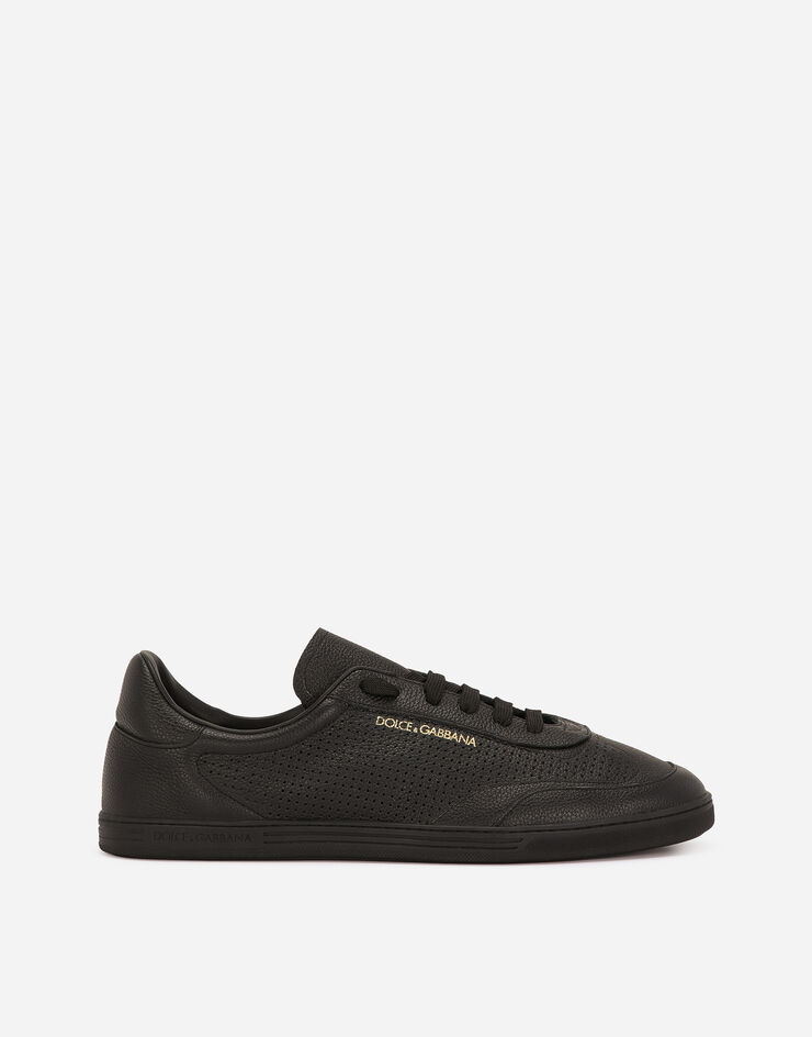 Dolce & Gabbana Sneaker Saint Tropez in pelle di vitello traforata Nero CS2256AR837