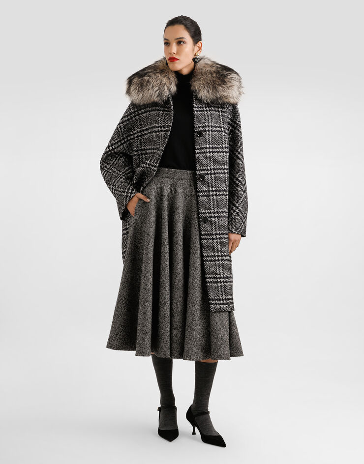 Dolce & Gabbana Glen plaid coat Multicolor F0GHGTFQZAH