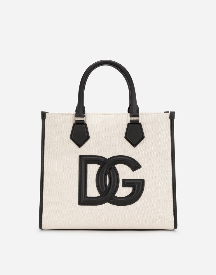 Dolce & Gabbana 纳帕小牛皮细节帆布购物袋 多色 BM2012AY996