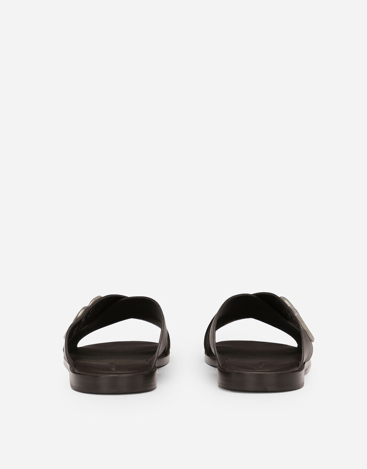 Dolce & Gabbana Sandalette aus Kalbsleder Braun A80440AO602