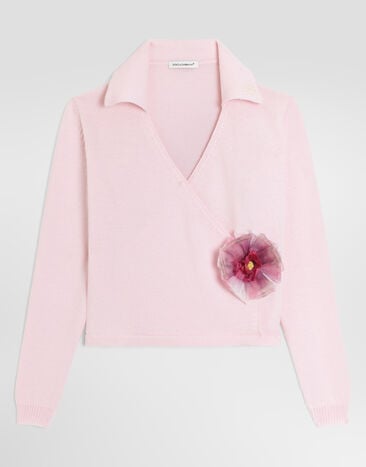 Dolce & Gabbana Virgin wool cardigan Pink L5KWNOJDVL4