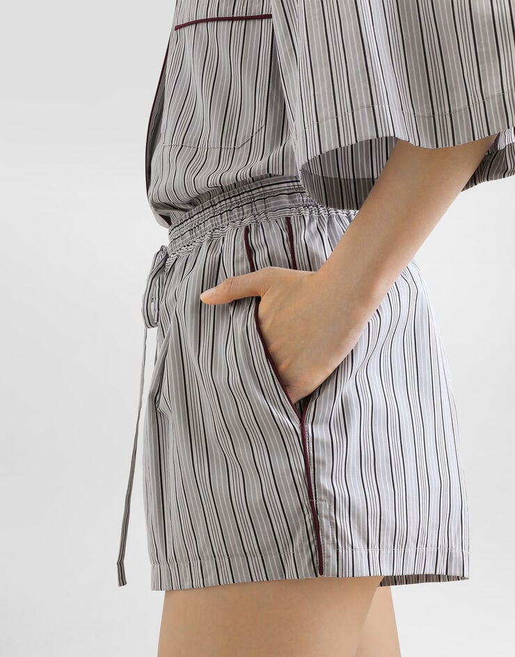 Dolce & Gabbana Striped poplin culottes shorts Dolce & Gabbana Striped poplin culottes shorts Multicolor FTDMCTFR51X