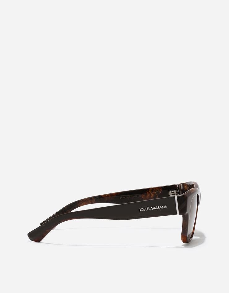 Dolce & Gabbana نظارة شمسية Lusso Sartoriale بني في الأعلى/ذهبي لؤلؤي وبني VG4515VP673