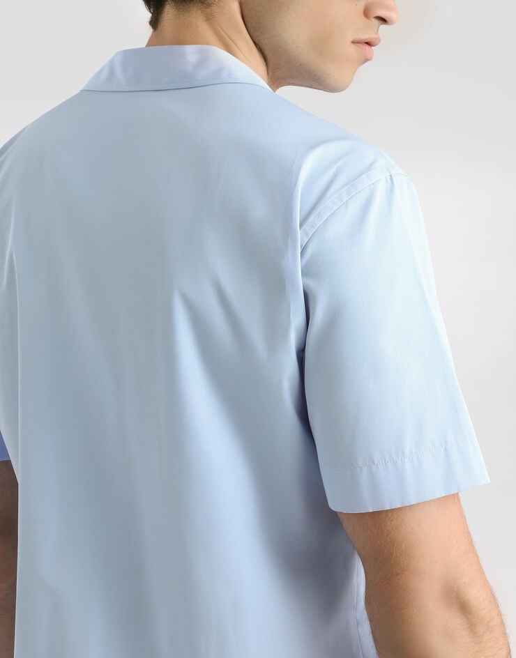 Dolce & Gabbana Hawaii cotton shirt Azure G5NK2ZGJ745