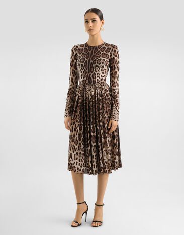 Dolce & Gabbana Leopard-print dress Print F6JGNTFSA5N