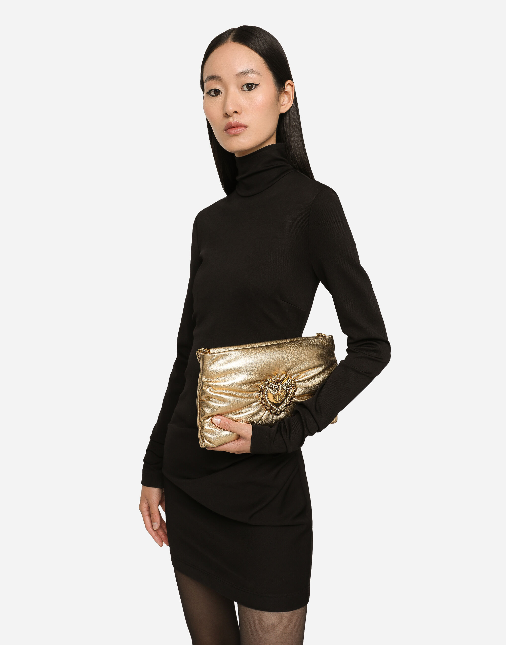 Dolce gabbana gold bag cheap