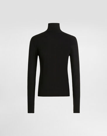 Dolce & Gabbana Cashmere turtleneck pullover Black FXW94TJBW24