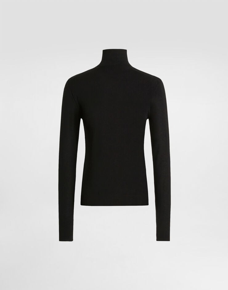 Dolce & Gabbana Cashmere turtleneck pullover Dolce & Gabbana Cashmere turtleneck pullover Black FXW94TJBW24