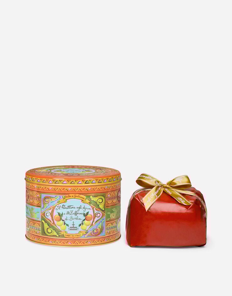 Dolce & Gabbana Panettone with Sicilian Citrus fruits and Saffron Multicolor PN0500RED11