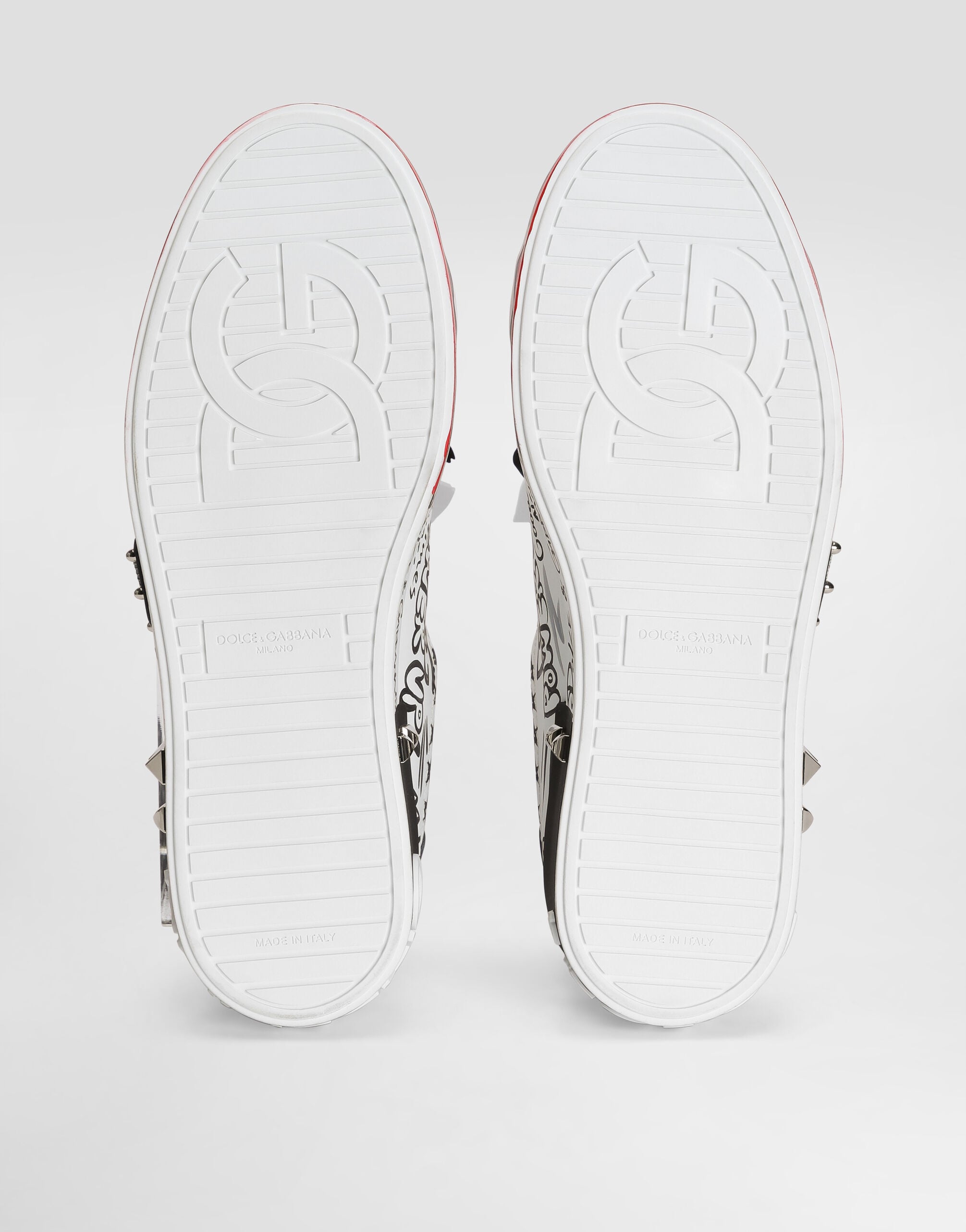 Portofino calfskin sneakers in Multicolor for Men | Dolce&Gabbana®