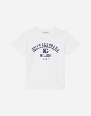 DolceGabbanaSpa Jersey T-shirt with logo print Multicolor L1JO6HG7KQ7