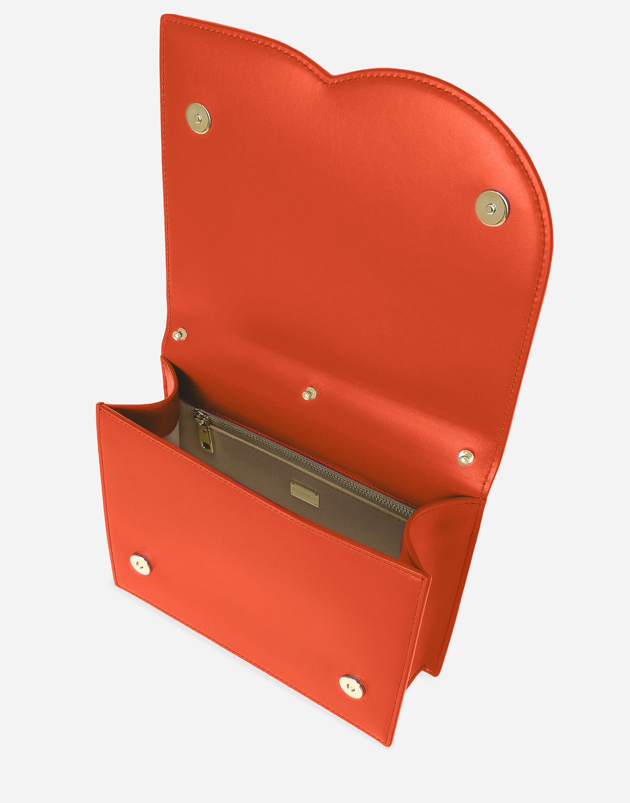 Calfskin DG Logo Bag crossbody bag in Orange for Women