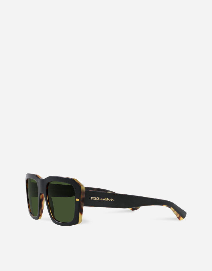 Dolce & Gabbana Lusso Sartoriale Sunglasses Matte black on yellow havana VG443AVP471