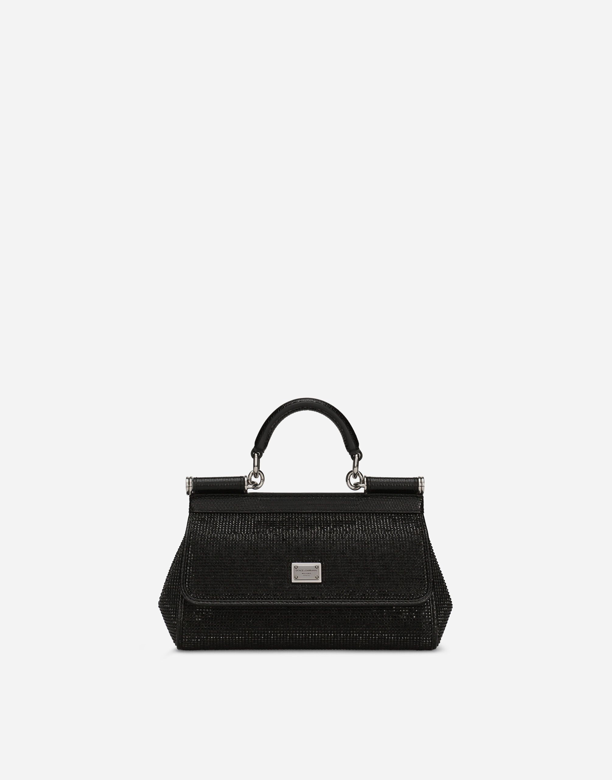 Dolce & Gabbana KIM DOLCE&GABBANA Маленькая сумка Sicily с короткой ручкой черный BB7606AU648