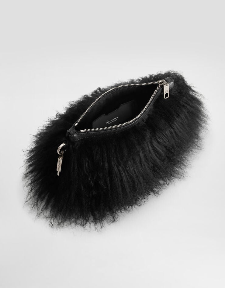 Dolce & Gabbana Neceser en piel de cordero Black BI3436AW658
