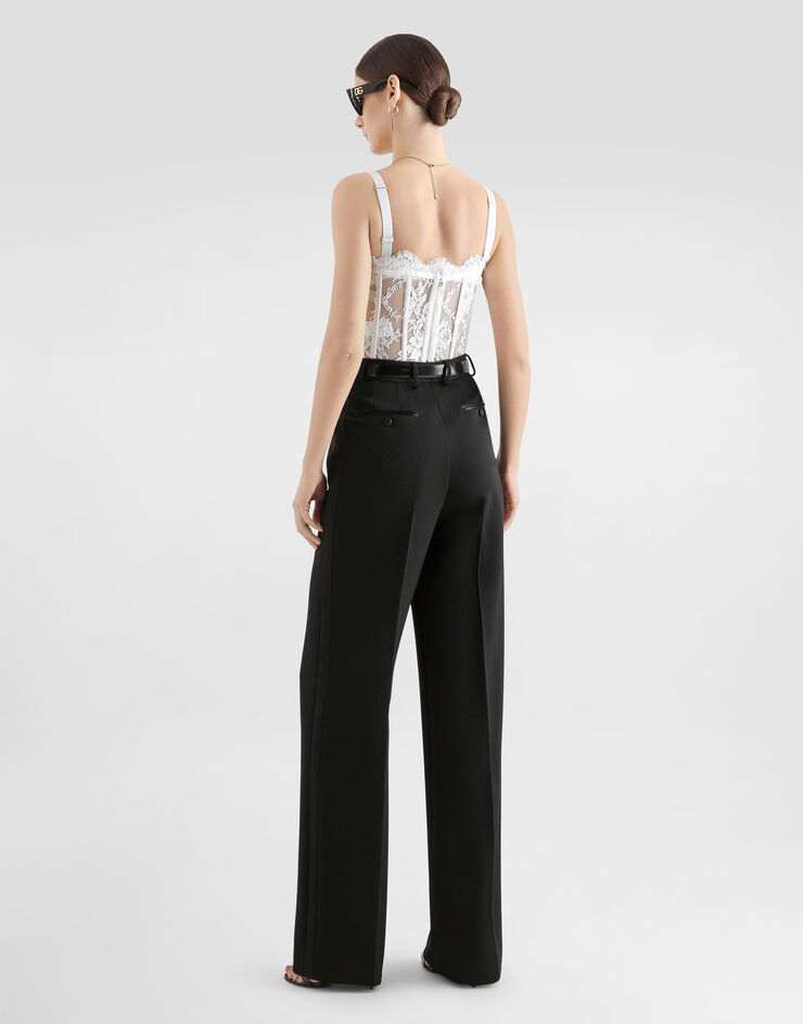 Dolce & Gabbana Wool gabardine trousers Black FTDI5TFU2OW