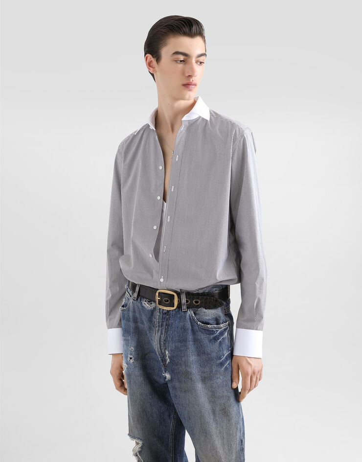 Dolce & Gabbana 条纹棉质衬衫 多色 G5MZ1ZFR5YG