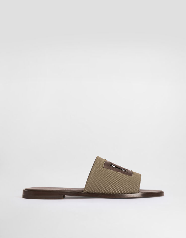 Dolce & Gabbana DG light linen canvas sandals Dolce & Gabbana DG light linen canvas sandals Multicolor A80590A0107