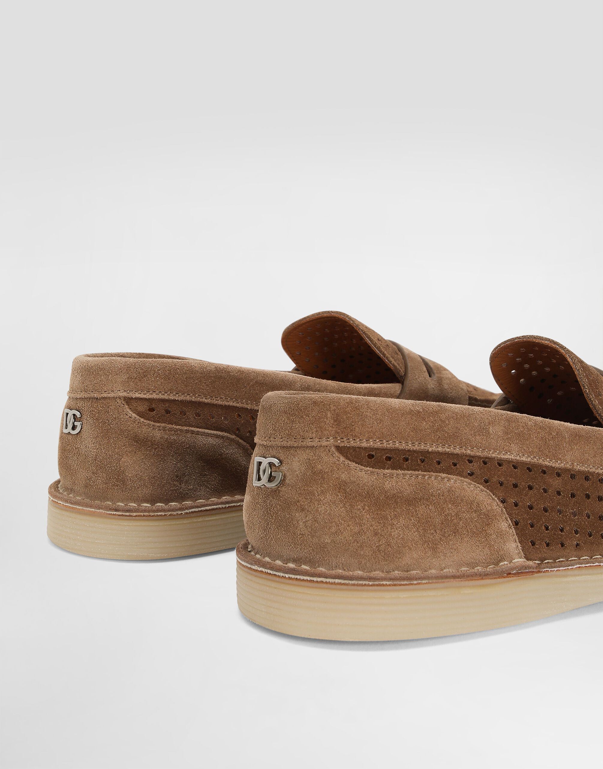 Calfskin loafers in Brown for Men | Dolce&Gabbana® US