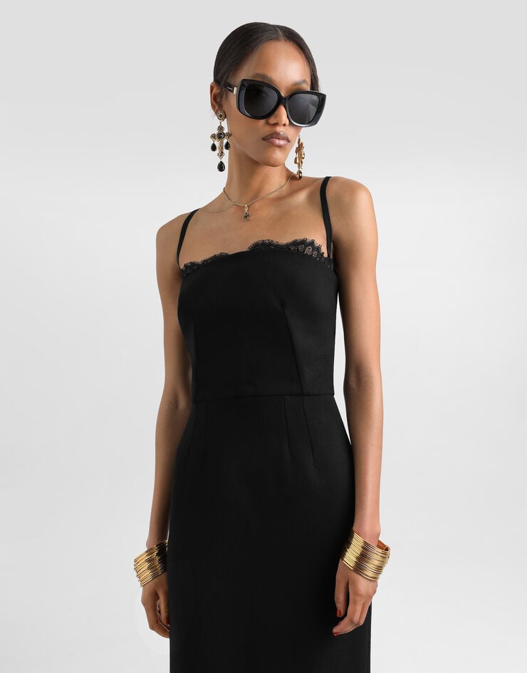 Dolce & Gabbana Wool crêpe dress Black F6H8XTFU2TZ