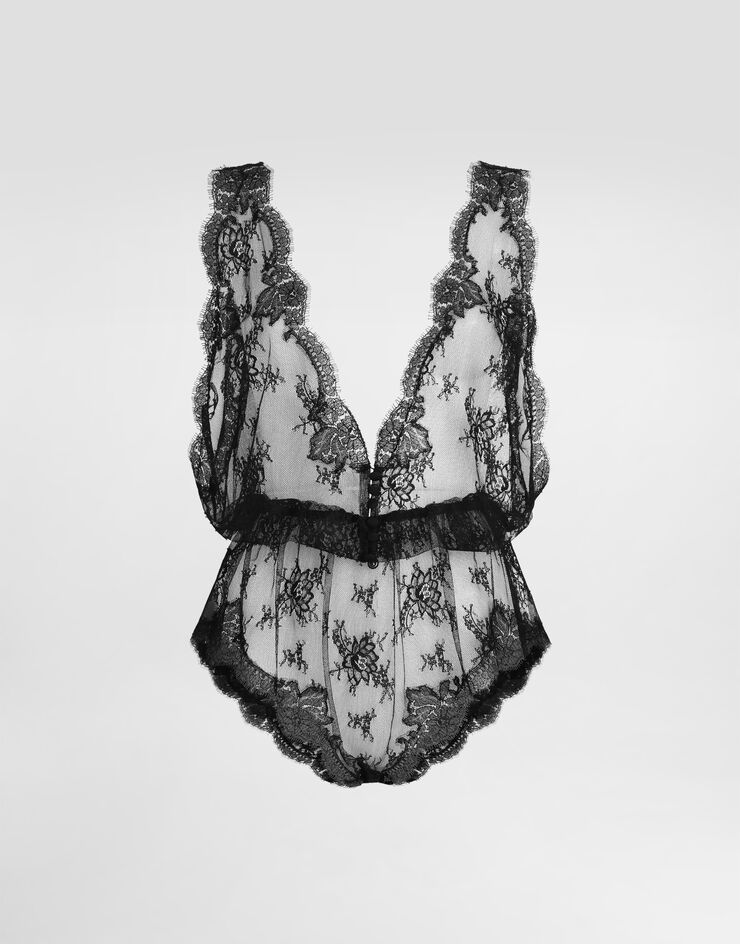 Dolce & Gabbana Lace bodysuit Black O7B24TON0EV