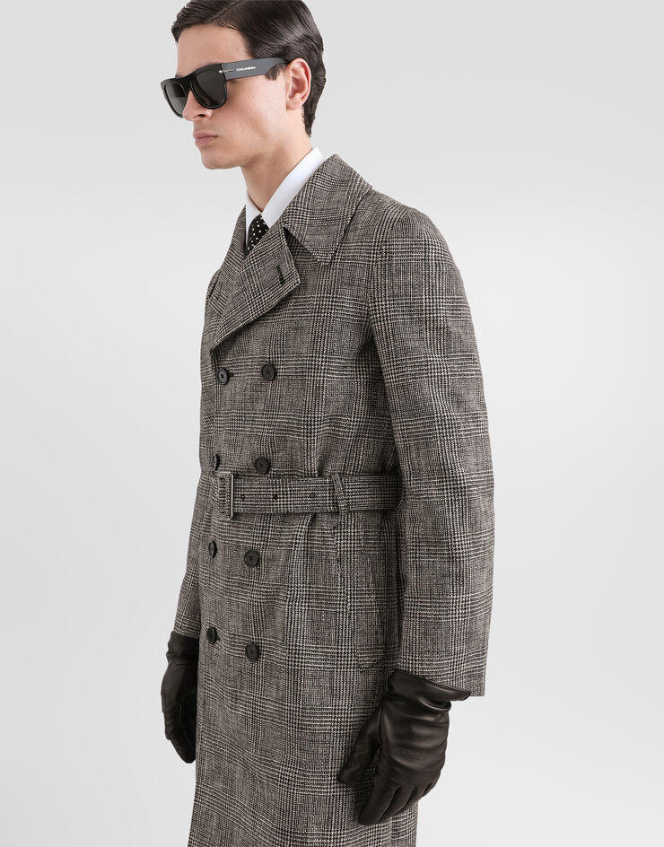 Dolce & Gabbana Double-breasted glen plaid cotton coat Dolce & Gabbana Double-breasted glen plaid cotton coat Multicolor G054TTFQ6CZ