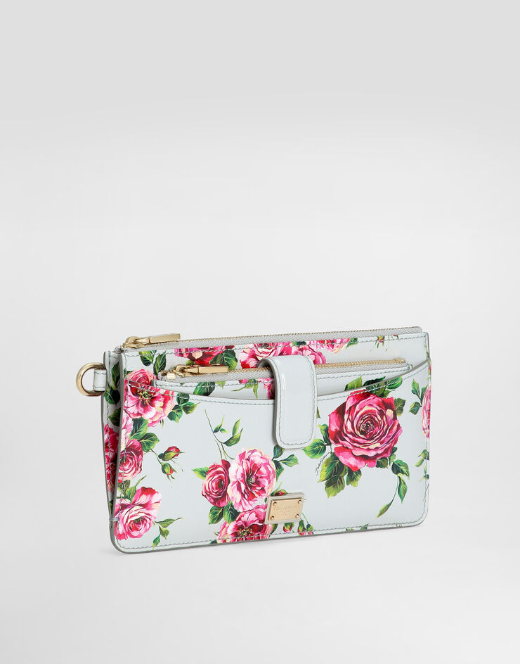 Dolce & Gabbana 亮泽小牛皮卡夹 版画 BI3335A6O23