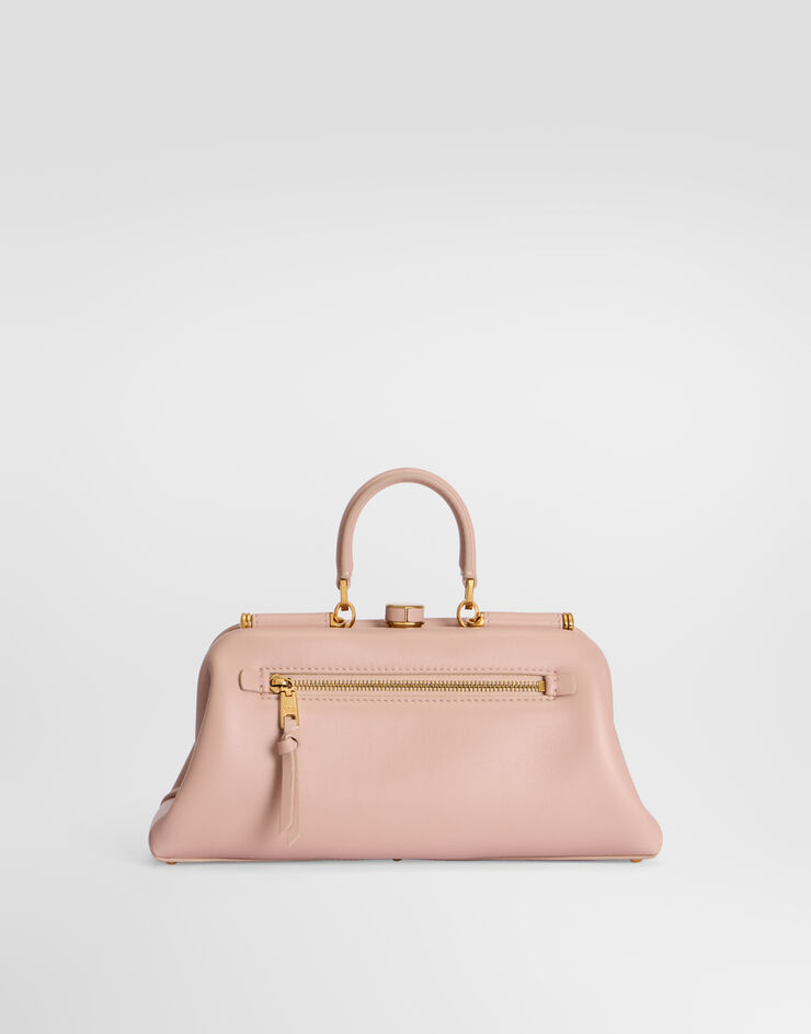 Dolce & Gabbana Handtasche Grandma mittelgroß aus Plongé-Nappaleder Dolce & Gabbana Handtasche Grandma mittelgroß aus Plongé-Nappaleder Puder BB7986BF984
