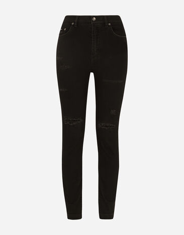 Dolce & Gabbana Audrey jeans with ripped details Blue FTC3DDG8KQ9